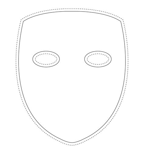 Plain Masks Templates - 10 Free PDF Printables | Printablee