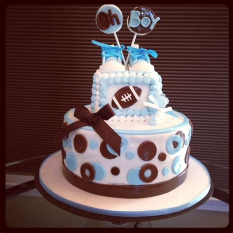 Baby Shower Sports Themed Cake - CakeCentral.com