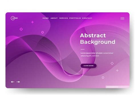 Premium Vector | Fluid shapes landing page template in 2024 | Landing ...