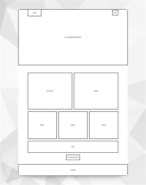 Website Wireframe Templates