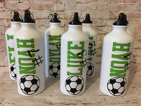 Personalized Soccer Water Bottles Team Bottles Sports Gift Team Gifts Party Favors - Etsy