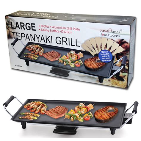 Large Teppanyaki Style Barbecue Table Grill Griddle - Daniel James Products