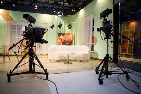 Tv studio stock photo. Image of window, camera, light - 10046664