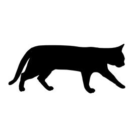 Cat Silhouette Stencil | Free Stencil Gallery