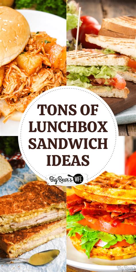 Lunchbox Sandwich Ideas - Tips, Tricks and Ideas - Big Bear's Wife