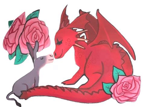 Donkey and dragon by DracoAwesomeness on DeviantArt