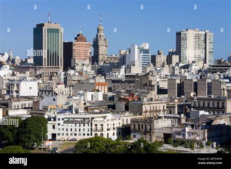 Old City District & Montevideo skyline, Uruguay, South America Stock Photo - Alamy