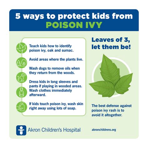 5 ways to treat - and prevent - poison ivy rash : Inside Children's Blog