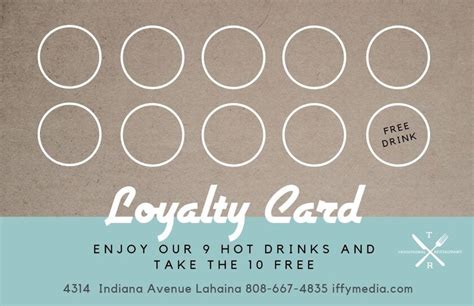 Free Editable Loyalty Card Template - PRINTABLE TEMPLATES