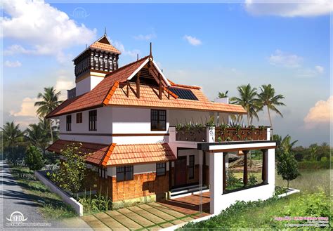 Kerala Style Home Exterior Design Traditional Malayalee 3bhk Home Design At 2060 Sq.ft. - The ...