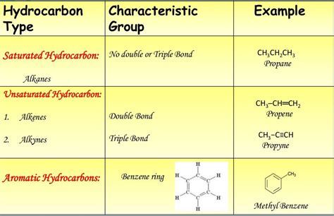 Hydrocarbons Examples