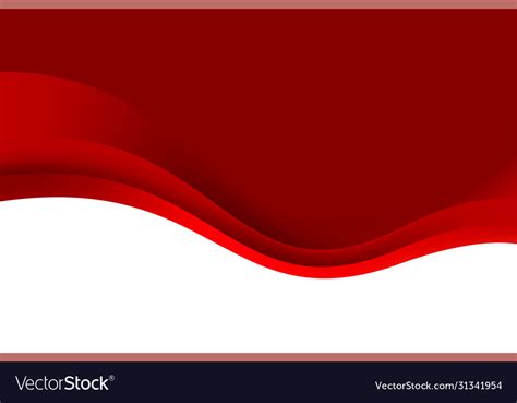 Abstract elegant red white wave background Vector Image