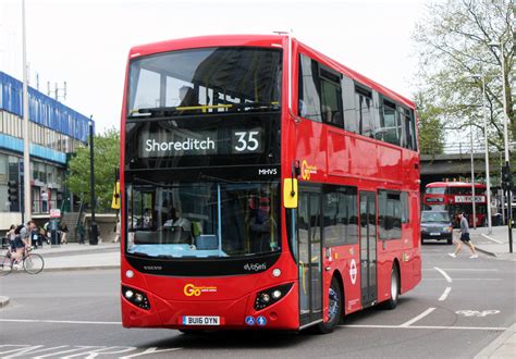 London Bus Routes | Route 35: Clapham Junction - Shoreditch | Route 35, Go Ahead London, MHV5 ...