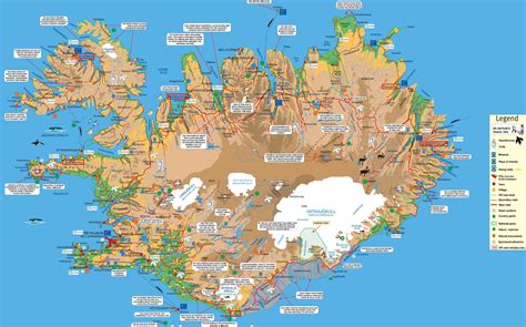 Maps of Iceland | Detailed map of Iceland in English |Tourist map of Iceland | Road map of ...