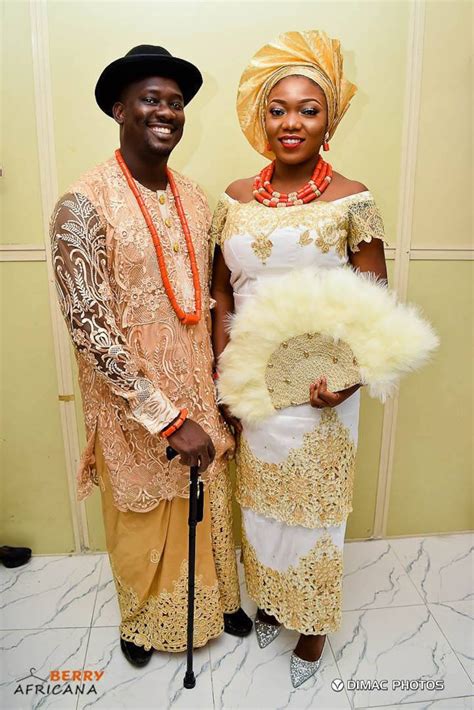 The Niger Delta/benin Traditional Wedding Couples Outfit by - Etsy