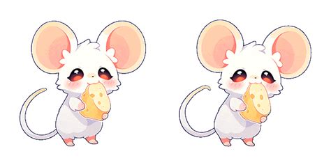 Cute Mouse Eating Cheese Animated Cursor - Sweezy Custom Cursors