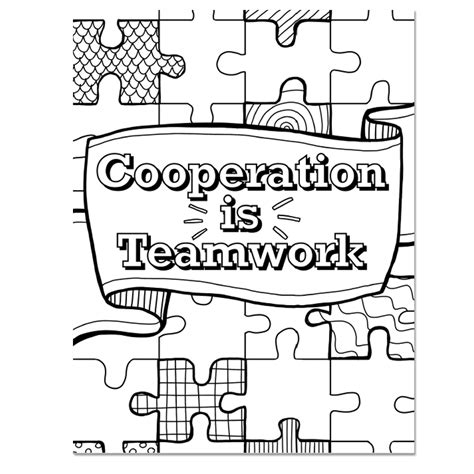 Teamwork Coloring Page Colouringpages | Images and Photos finder