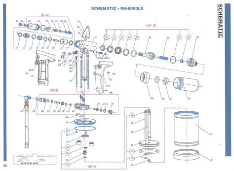 Rivet King 8000LS Parts Schematic Three Day Tool