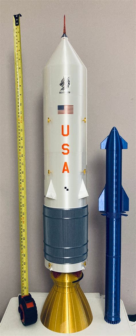 New AWESOME Nasa SEA DRAGON 1:200 Scale Model Approx 35 - Etsy UK