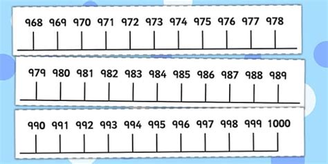 0 1000 Number Line - place value, counting, 1000, number line