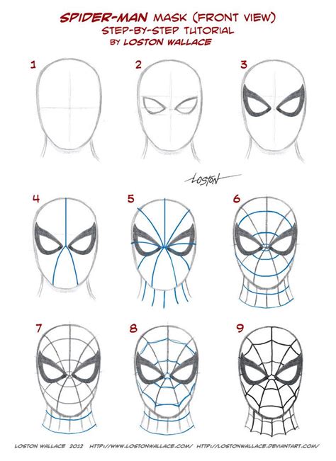 Spider-man's Mask Tutorial by *LostonWallace on deviantART Spiderman ...