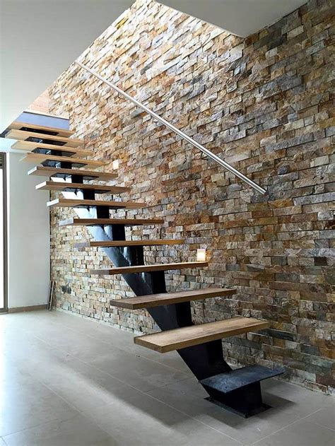 50+ Clever Ways to Feature Exposed Brick, Stone & Concrete Inside Your Home | Escaleras ...