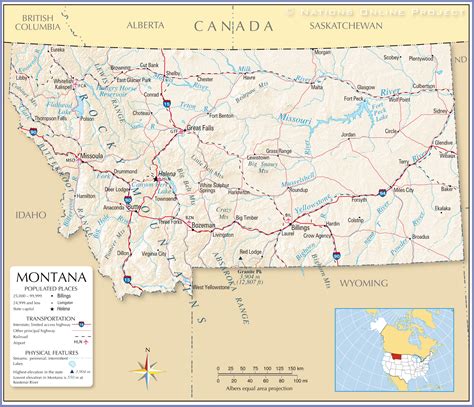 Montana Printable Map