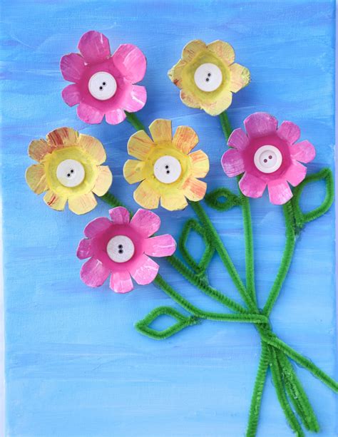 Easy Egg Carton Flowers | Get Cracking