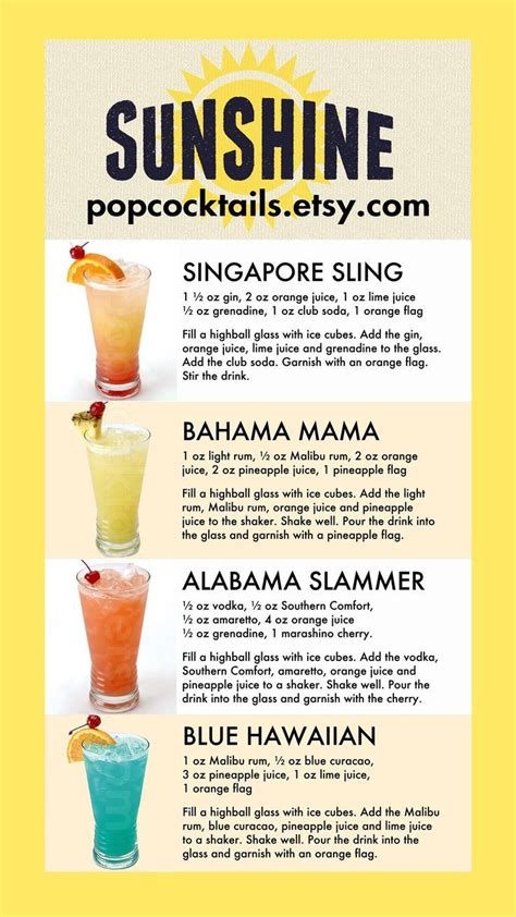 Pop Cocktails Posters can bring the Sunshine! popcocktails.etsy.com ...