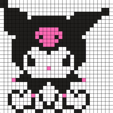 Kuromi Pixel Art Pattern Pearl Beads Pattern Perler Bead Art | The Best Porn Website