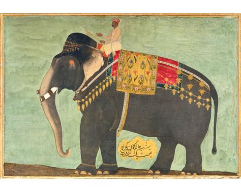 Indian Elephant Art Print, Antique Royal Elephant Painting, India Art ...