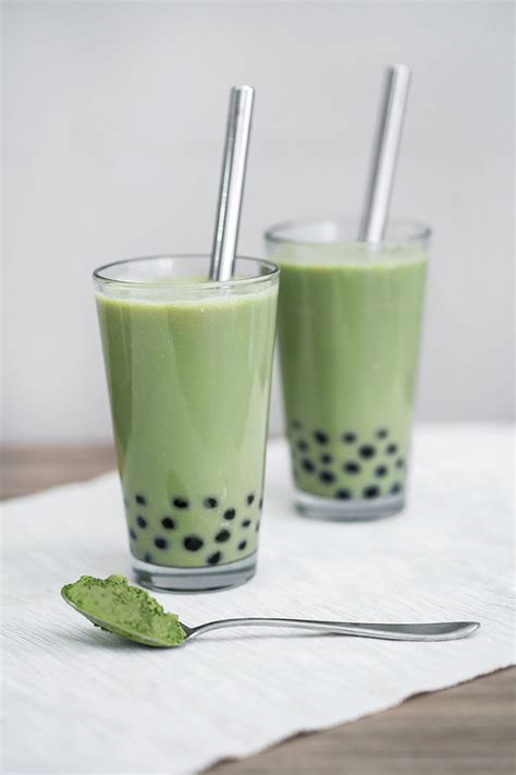 Matcha Milk Tea Boba - Obsessive Cooking Disorder