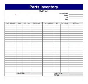 Parts Inventory | Parts Inventory Management