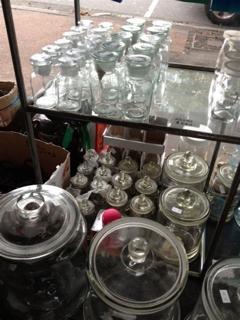 Glass Laboratory Jars. Specimen Jar with Knob.