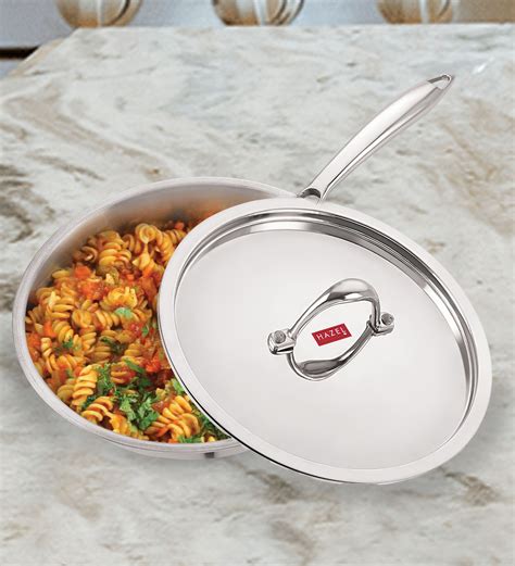 Buy Len Silver Stainless Steel Wok with Lid at 40% OFF by Hazel | Pepperfry