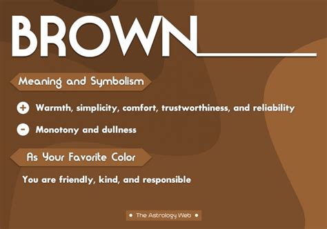 Brown Color Meaning and Symbolism | The Astrology Web