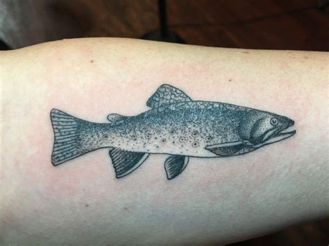 Mike Adams Tattoo - brook trout | Trout tattoo, Tattoos, Cool tattoos