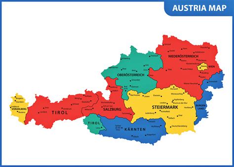 Austria Map / Map Of Austria Showing The Study Areas Main Rivers And Cities And Download ...