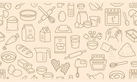 Bakery background vector illustration 24507649 Vector Art at Vecteezy