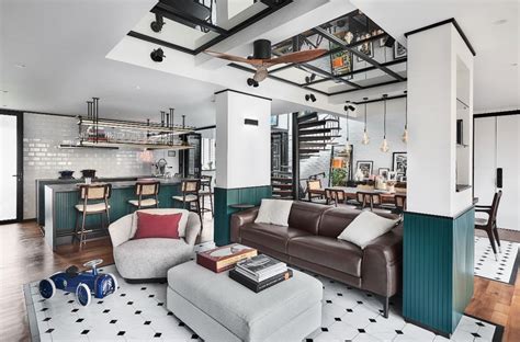 Home tour: An industrial modern duplex apartment in Singapore inspired by London apartments and ...