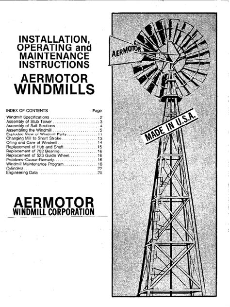 Aermotor Installation Instructions | PDF