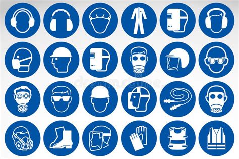 Ppe Safety Symbols Clip Art