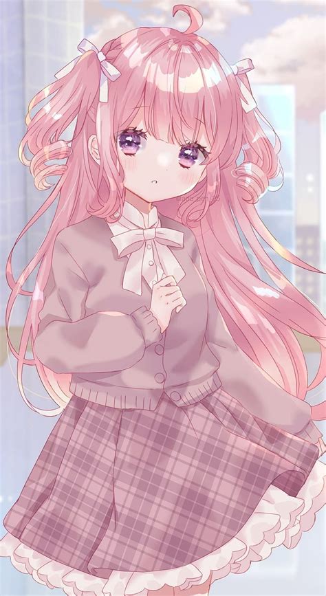 Pink Anime, anime cute pink HD phone wallpaper | Pxfuel