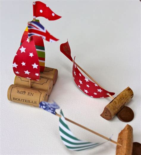 cork boat | Crafts, Recycled toys, Cork crafts