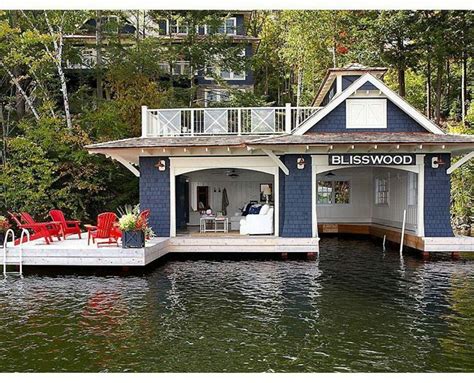 Boathouse | Lake houses exterior, Lake house, House boat