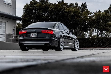 Black Audi S6 On Premium Rims by Vossen — CARiD.com Gallery