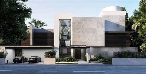 Modern Villa exterior design - Entrance Façade | Villa exterior design, Facade design, Modern ...