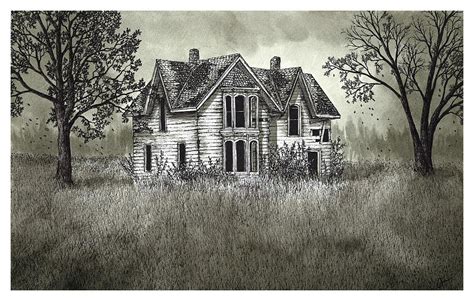 Abandoned Guyitt House Drawing by Jonathan Baldock - Fine Art America