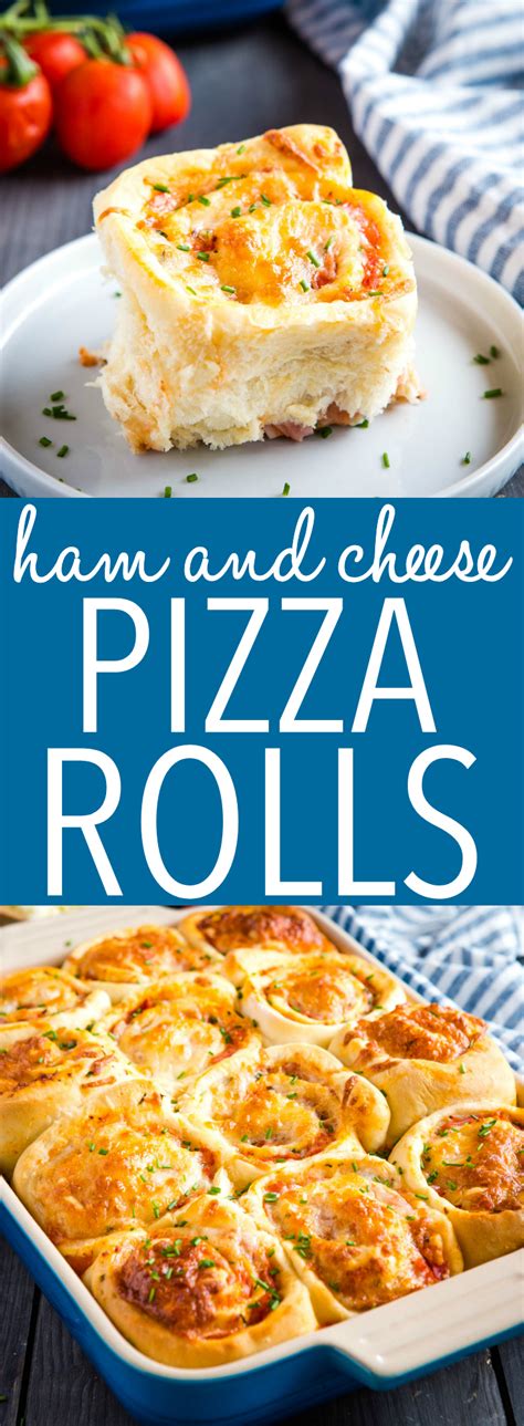 Easy Ham and Cheese Pizza Rolls - The Busy Baker