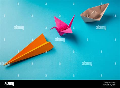 colored paper origami Stock Photo - Alamy